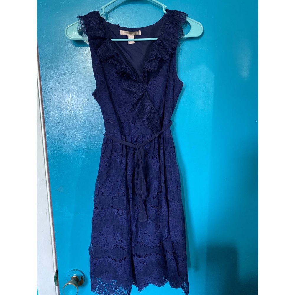 Blue lace dress